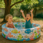 Piscina Infantil Inflável 3 Anéis AquaPanda