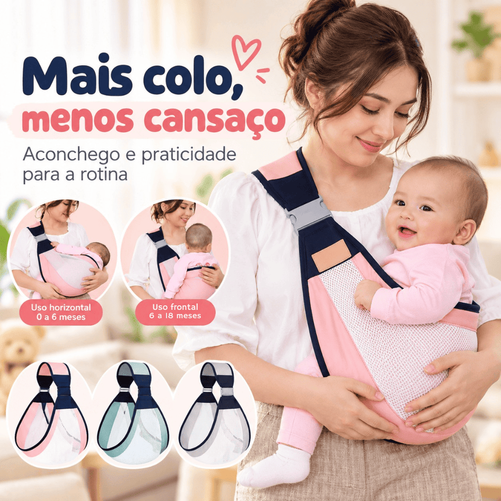Canguru Sling Ajustável para Bebê
