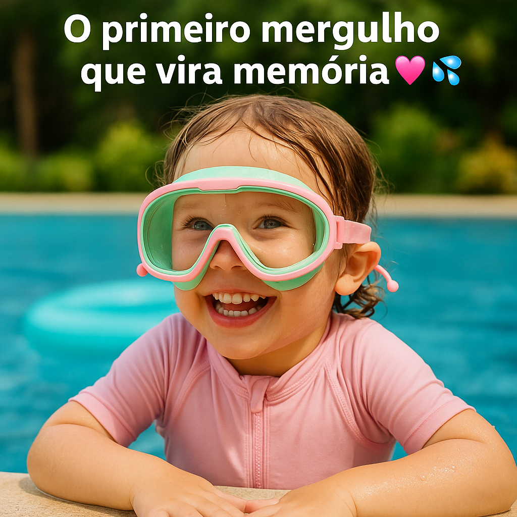 Óculos de Natação Splashy Panda™ - Lentes HD Antiembaçantes de Alta Definição