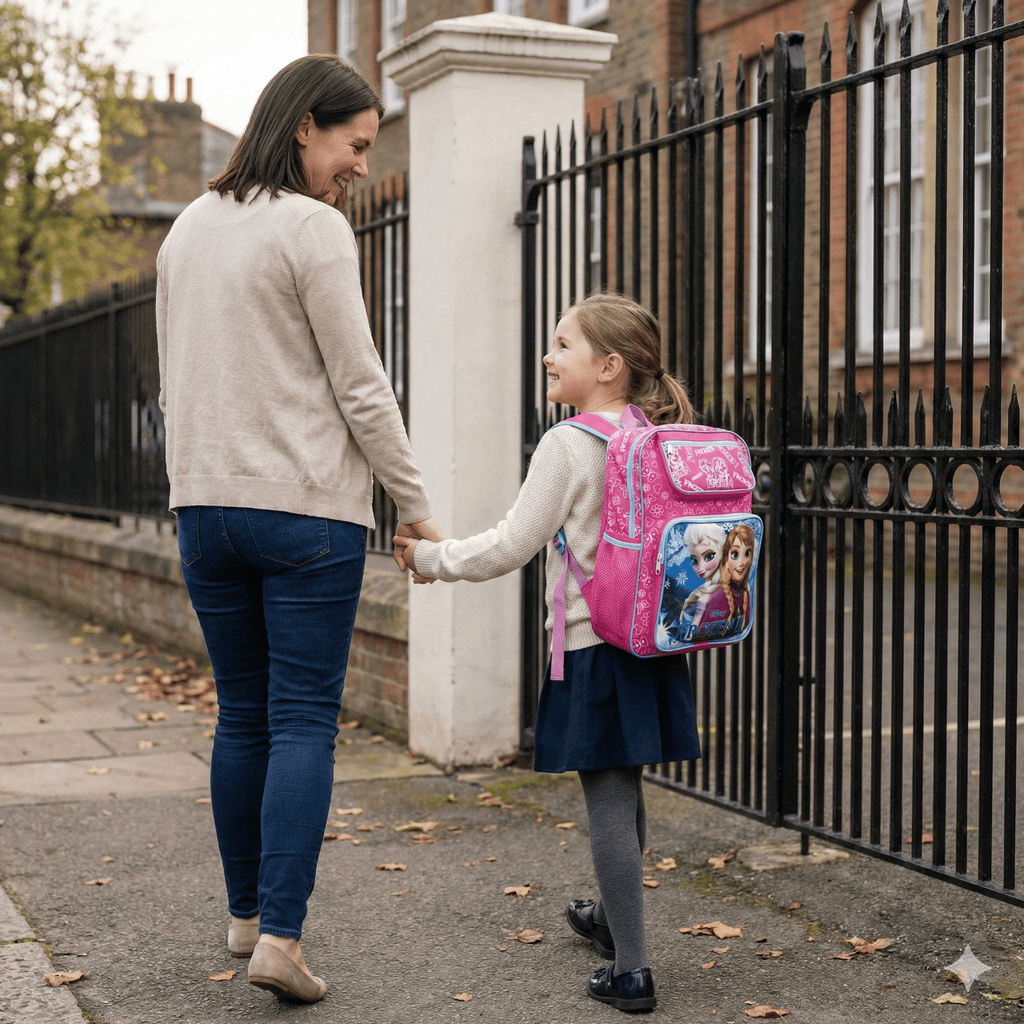 Mochila Infantil Escolar Heróis e Princesas Para Meninos e Meninas