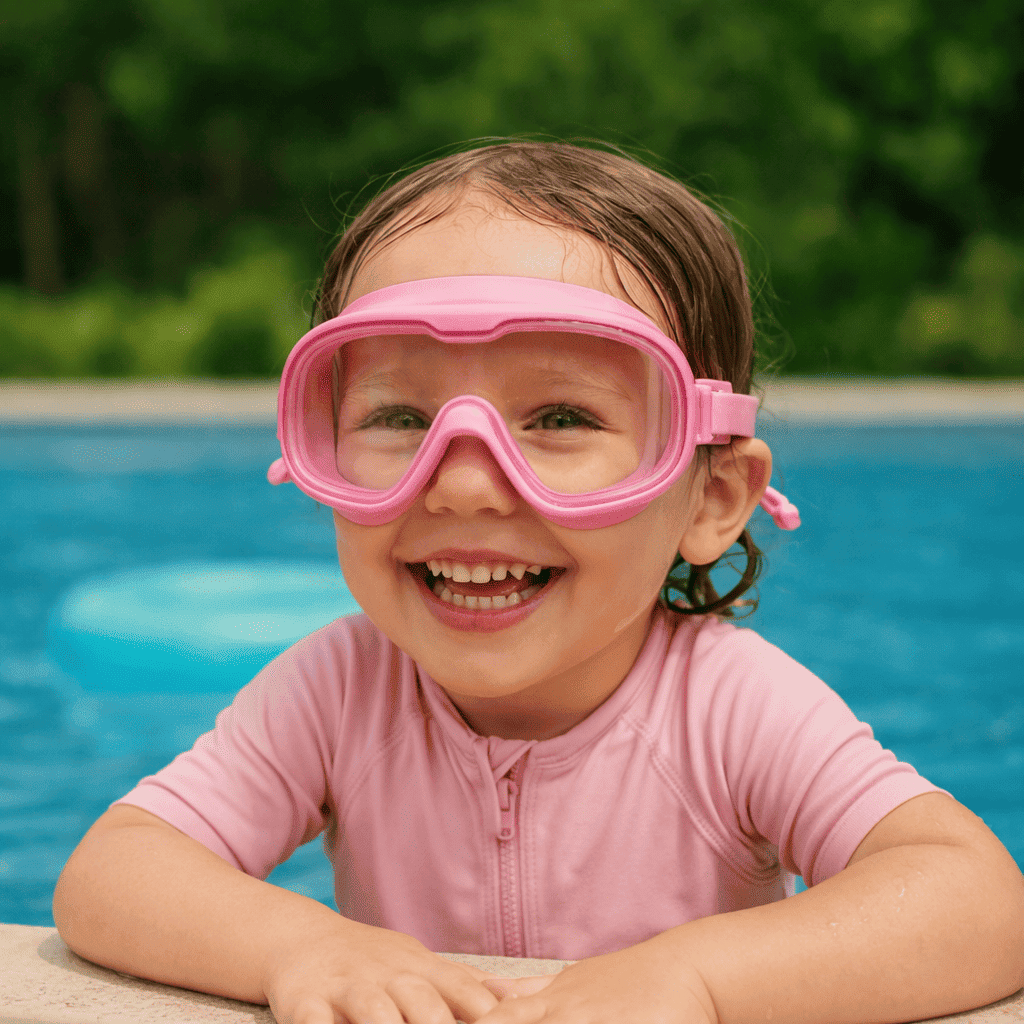 Óculos de Natação Splashy Panda™ - Lentes HD de Alta Definição