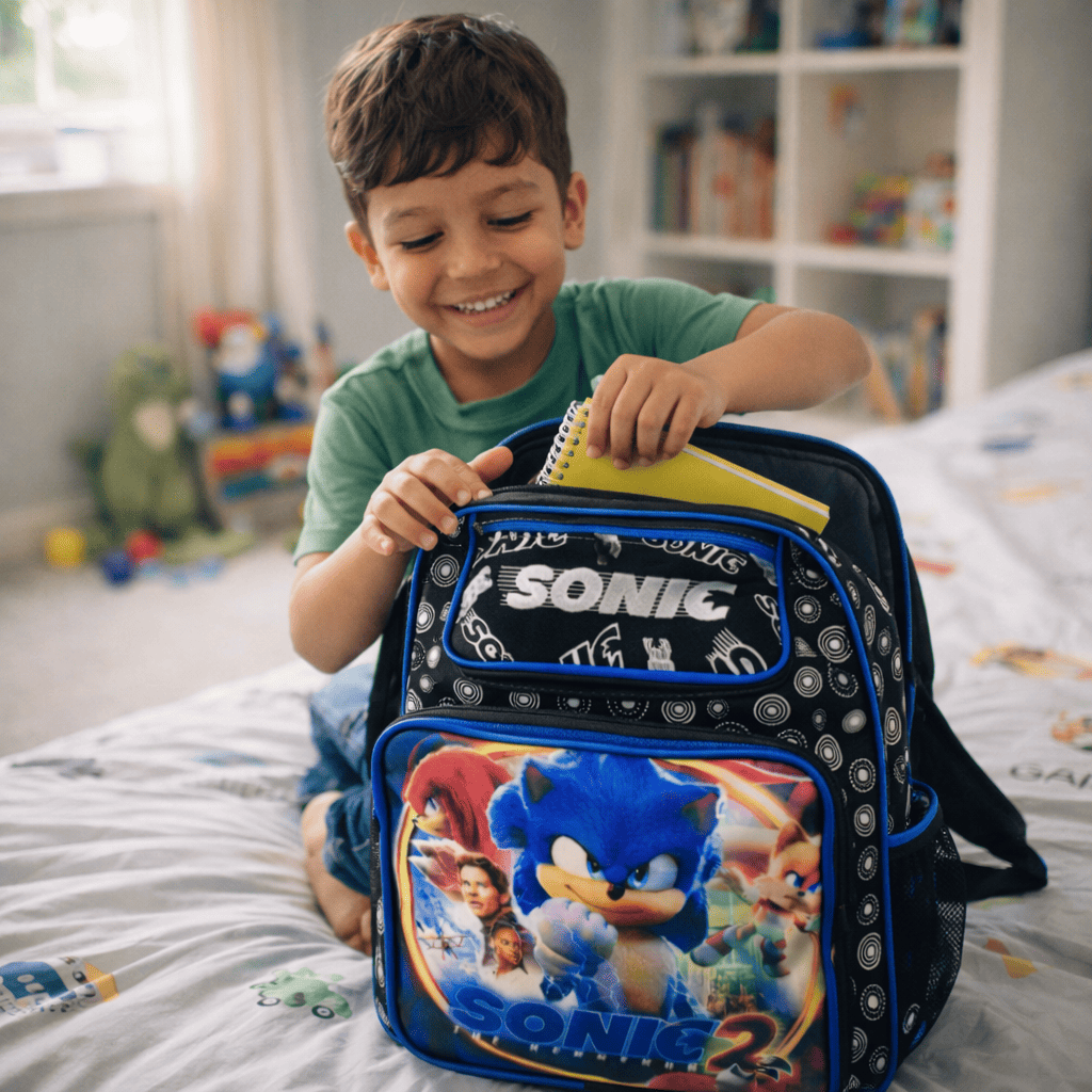 Mochila Infantil Escolar Heróis e Princesas Para Meninos e Meninas