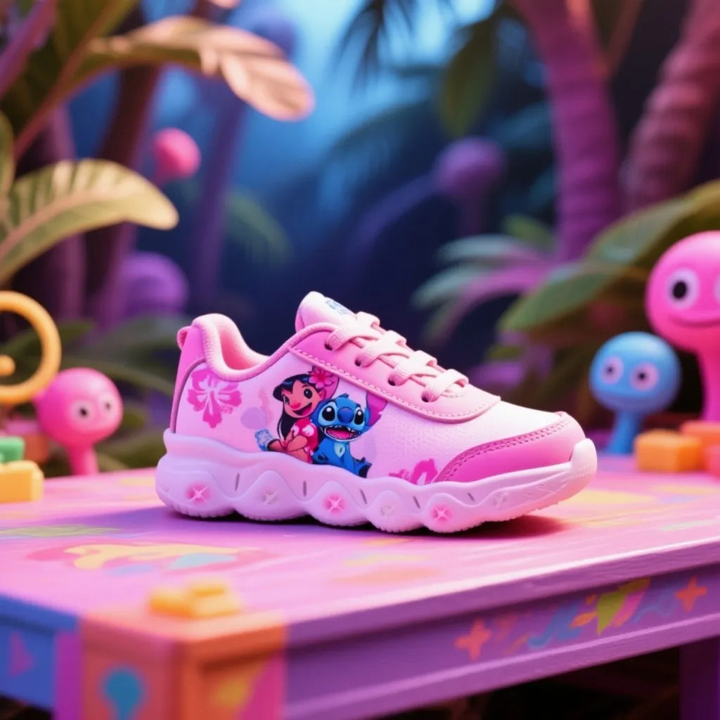 Tênis Stitch Infantil com Luzes LED