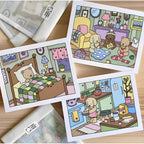 Livro de Colorir Bobbie Goods e Canetinhas Coloridas Com Ponta Dupla