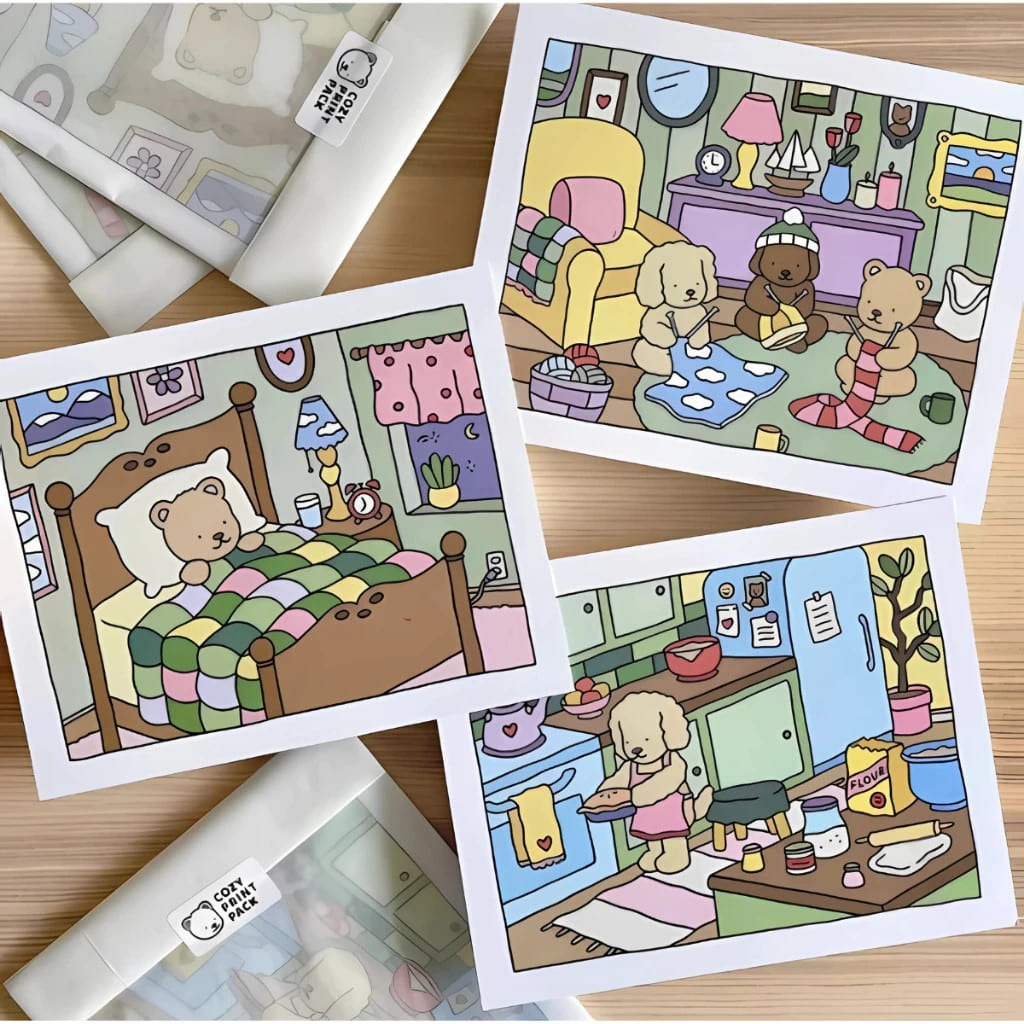 Livro de Colorir Bobbie Goods e Canetinhas Coloridas Com Ponta Dupla