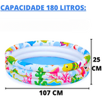 Piscina Infantil Inflável 3 Anéis AquaPanda