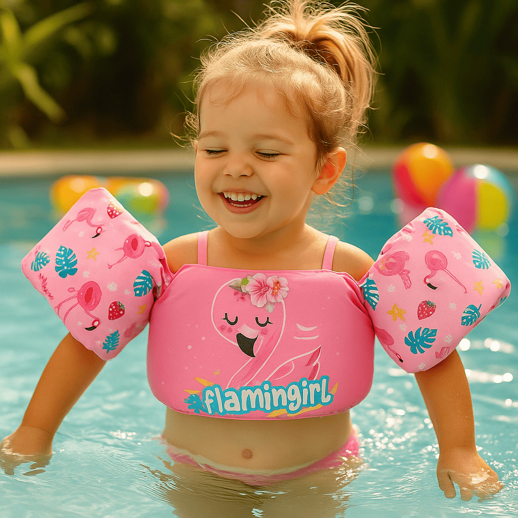 Bóia Flutuante Colete Com Braçadeira AquaFun™ Para Meninas