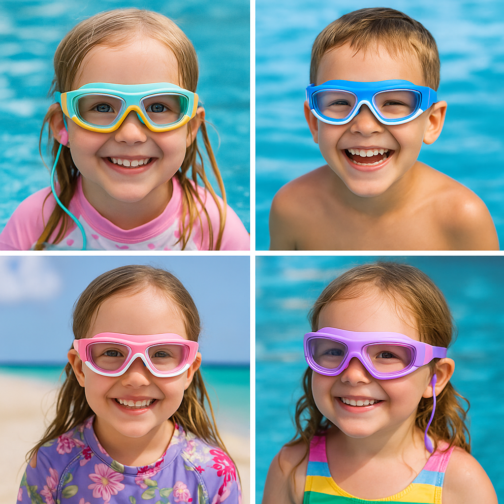 Óculos de Natação Infantil Panda Kids HD com Proteção UV e Fecho Rápido – Splash View