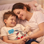 Pijama Infantil Menino Verão Brilha no Escuro - Kit Camiseta + Short - 4, 6 ou 8 Peças