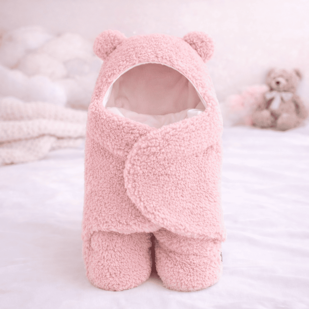 Saco de Dormir Para Bebê Menino Menina com Sherpa Peluciado Quentinho Macio