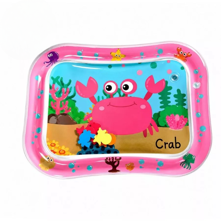 Tapete Inflável com Água Para Bebês Tummy Time Interativo