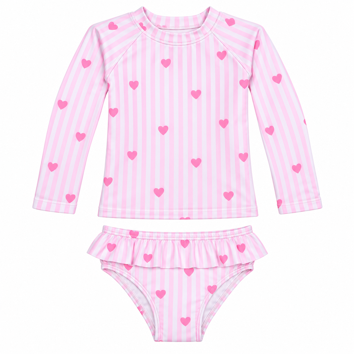 Conjunto Blusa Menina Infantil Praia Proteção Solar Uv Maiô Manga Longa