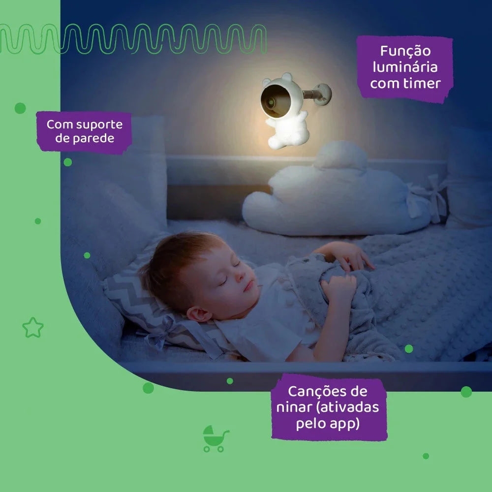 Babá Eletrônica Peek-a-Boo Dual Monitor e APP Multikids - BB491