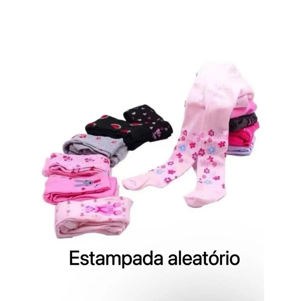 Kit Meia-Calça Inverno Menina 3 Unidades