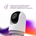 Babá Eletrônica 360 Visão Noturna E Microfone WiFi