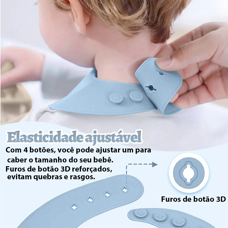 Kit de Silicone Alimentação Infantil com 8 Peças Completo