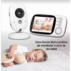 Babá Eletrônica Com Monitor Visão Noturna Baby Monitor