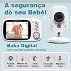 Babá Eletrônica Com Monitor Visão Noturna Baby Monitor