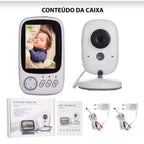 Babá Eletrônica Com Monitor Visão Noturna Baby Monitor