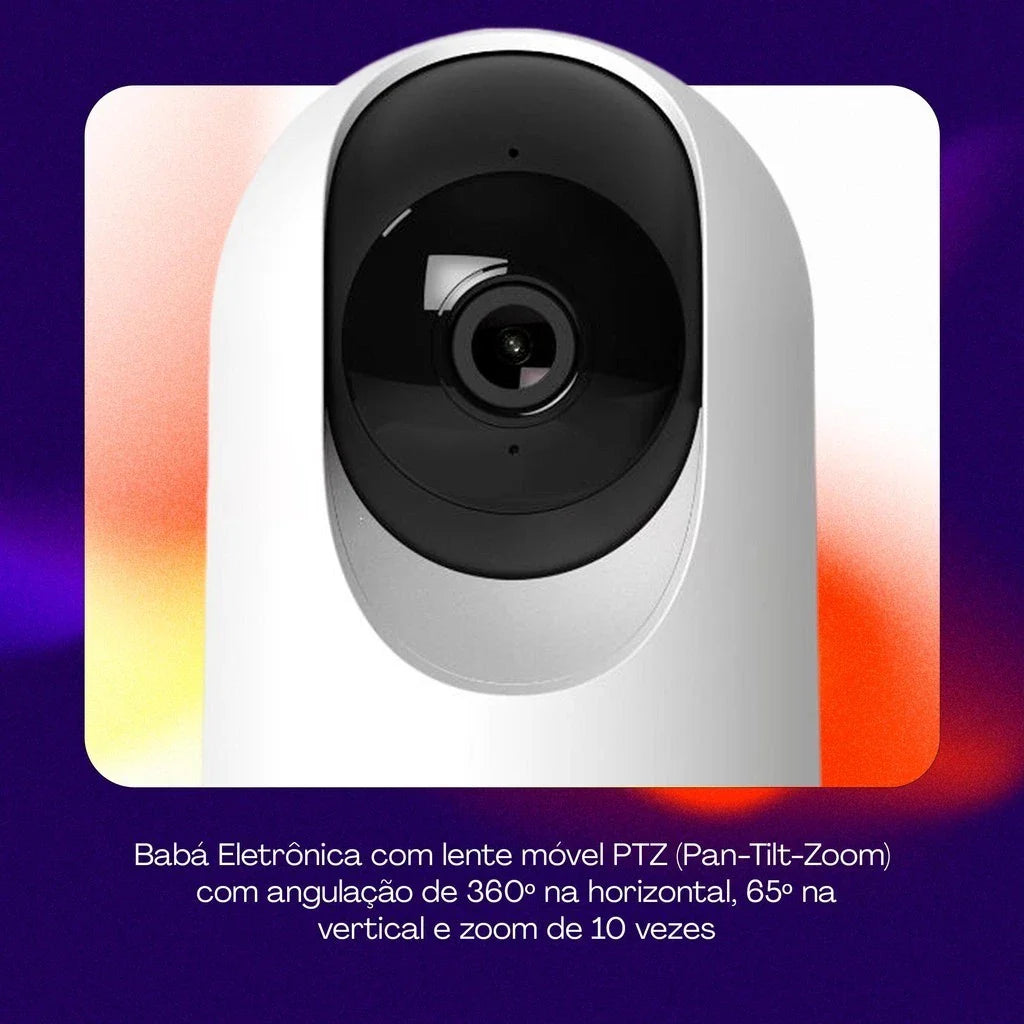 Babá Eletrônica 360 Visão Noturna E Microfone WiFi