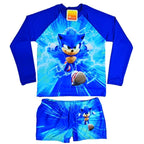 Conjunto Blusa + Sunga Proteção UV Solar Natação Menino